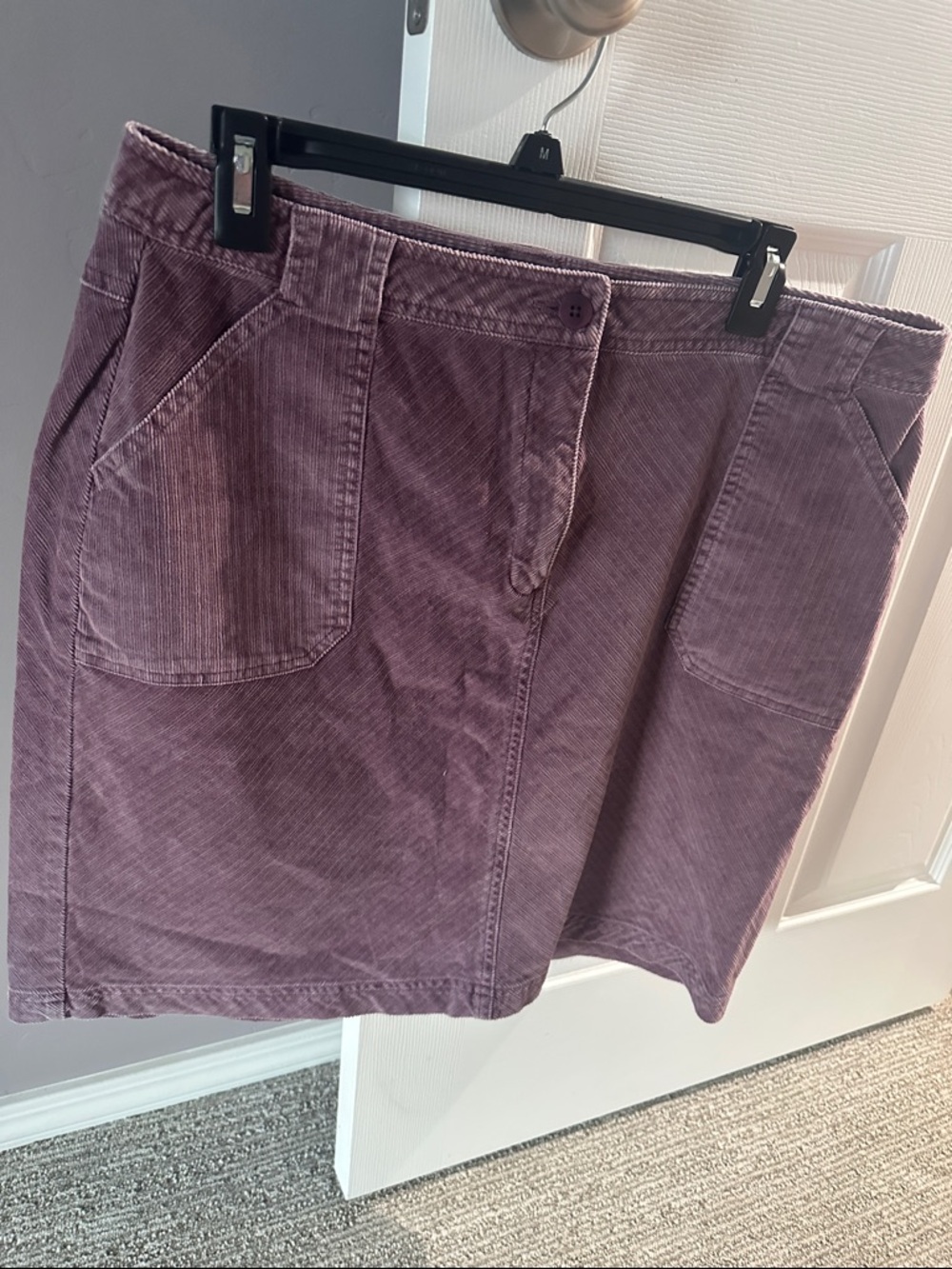 L.L. Bean Corduroy Mini Skirt in Mauve